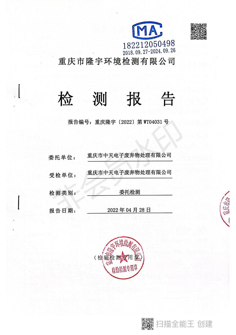 2022年度第一季度監測結果